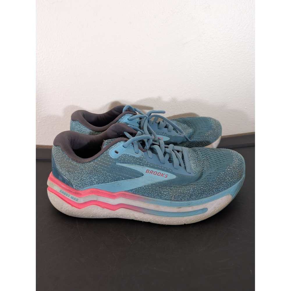 Brooks Ghost Max 2 Women's 10.5 Blue Pink Running Training Shoes 1204201B475